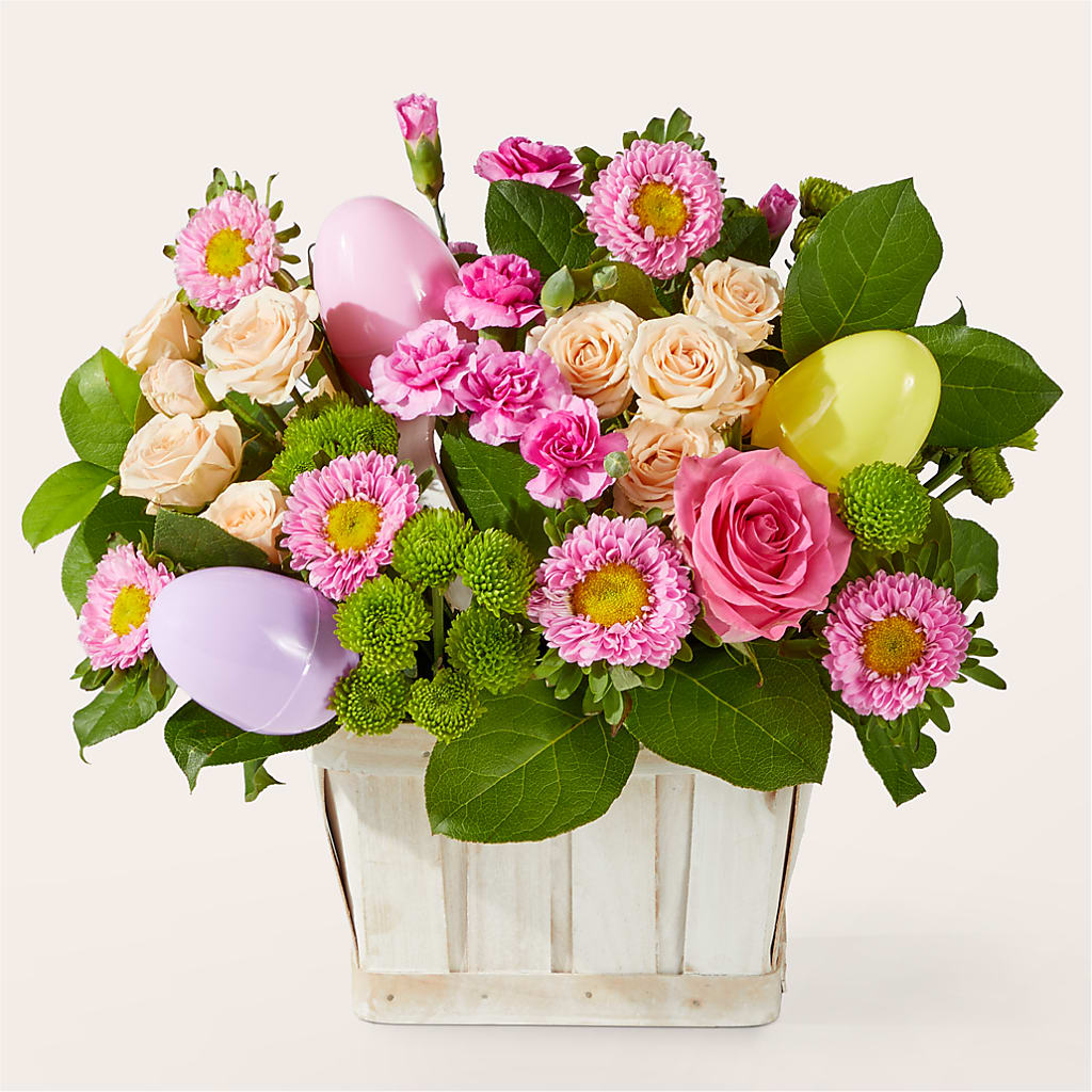 Get Eggcited Basket – Unique Flowers And Wedding, Miami FL