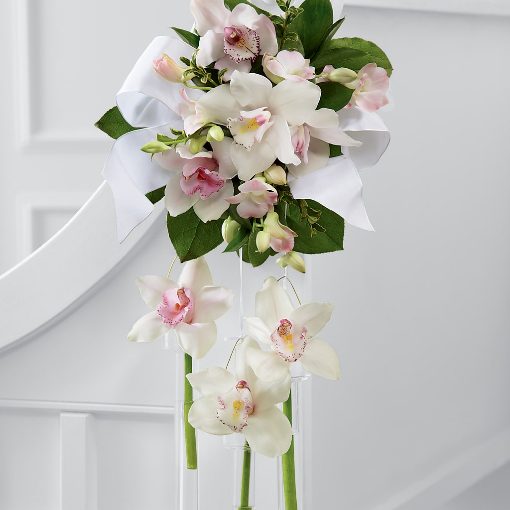 Perfect Entrance Pew Arrangement – Unique Flowers And Wedding, Miami FL