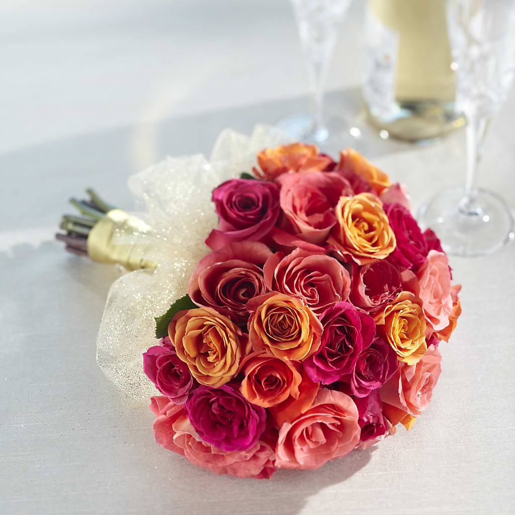 Sweet Roses Bouquet – Unique Flowers And Wedding, Miami FL