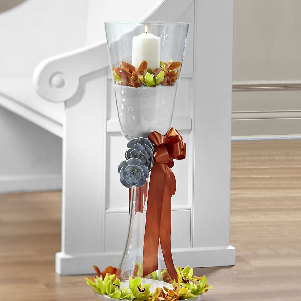 Matrimony Pew Decor – Unique Flowers And Wedding, Miami FL