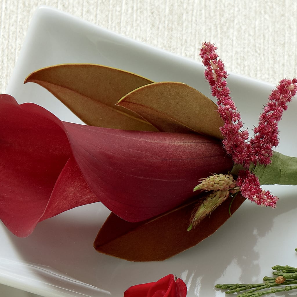 Red Calla Boutonniere – Unique Flowers And Wedding, Miami FL