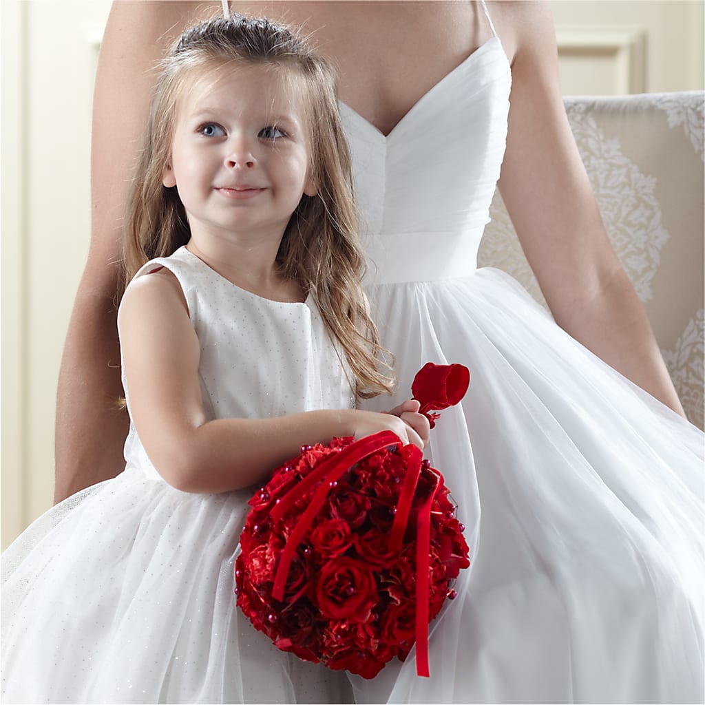 Pure at Heart Flower Girl Arrangement – Unique Flowers And Wedding, Miami FL