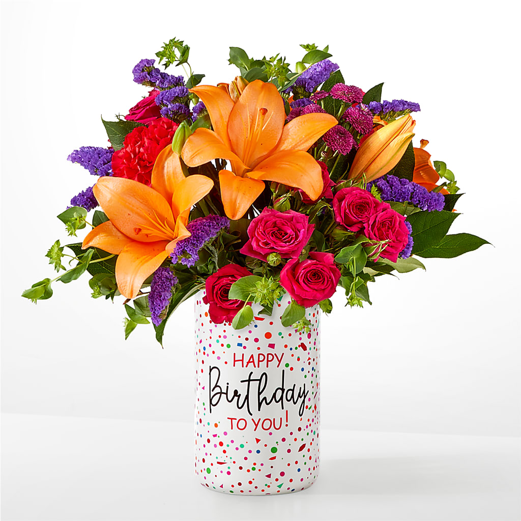 Birthday Palooza Bouquet –  Unique Flowers And Wedding, Miami FL