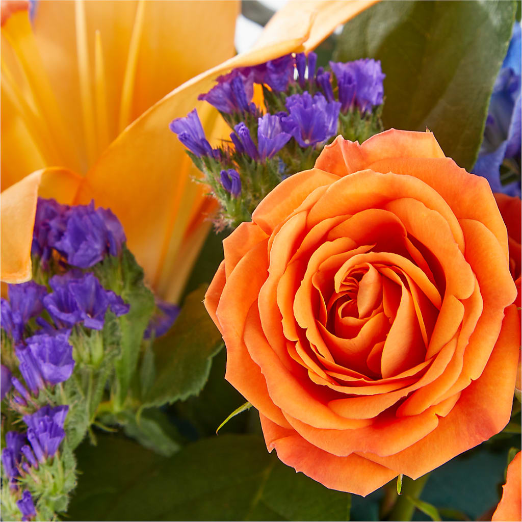 Radiant Citrus Box Bouquet –  Unique Flowers And Wedding, Miami FL