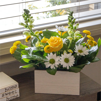 Sun Salutation Box Bouquet –  Unique Flowers And Wedding, Miami FL