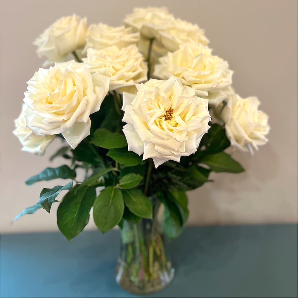 Long Stem Yellow Rose Bouquet –  Unique Flowers And Wedding, Miami FL
