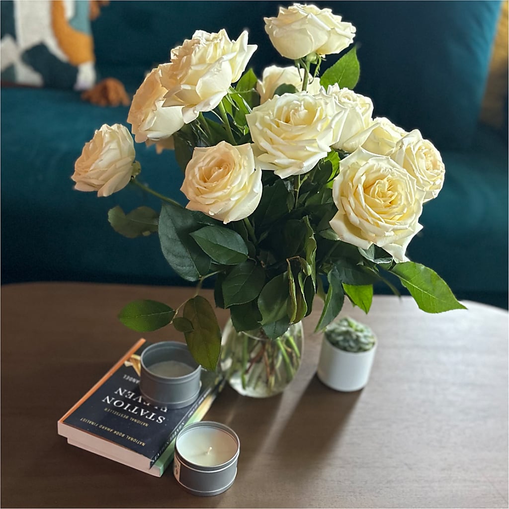 Long Stem Yellow Rose Bouquet –  Unique Flowers And Wedding, Miami FL