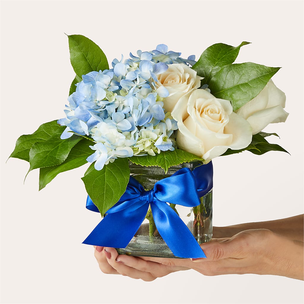 Sky Blue Delight Bouquet –  Unique Flowers And Wedding, Miami FL
