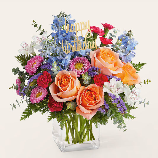 Birthday Bash Bouquet –  Unique Flowers And Wedding, Miami FL