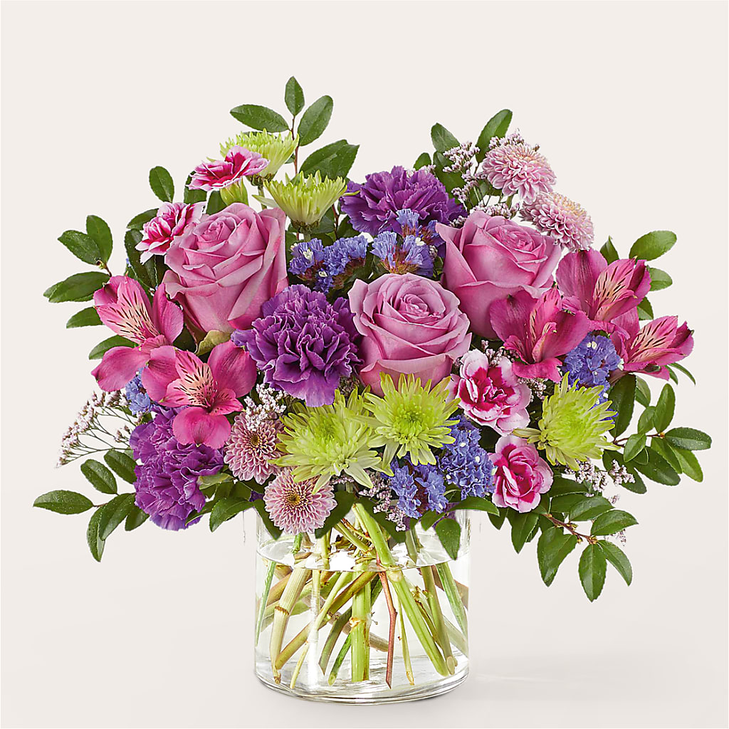 Glass Half Full Bouquet –  Unique Flowers And Wedding, Miami FL