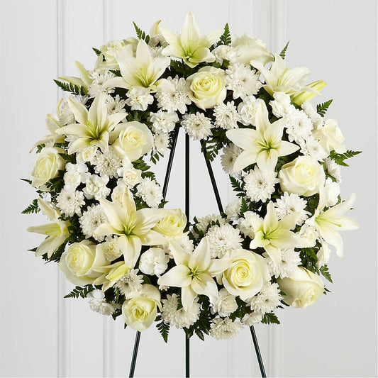 Treasured Tribute Wreath –  Unique Flowers And Wedding, Miami FL