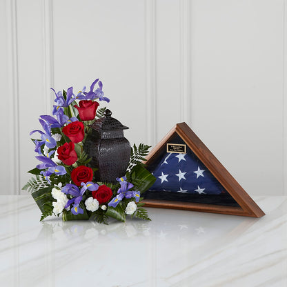 Patriotic Tribute Arrangement –  Unique Flowers And Wedding, Miami FL