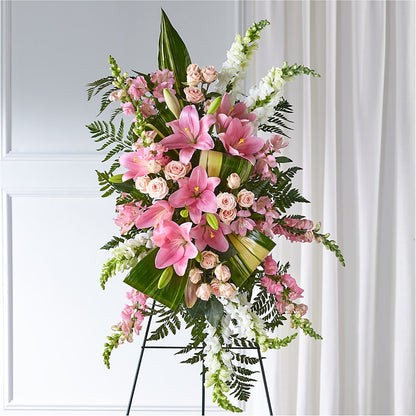 Elegant Embrace Standing Spray –  Unique Flowers And Wedding, Miami FL