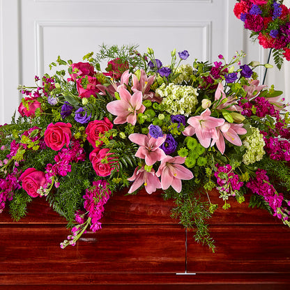 Radiant Tribute Casket Spray –  Unique Flowers And Wedding, Miami FL