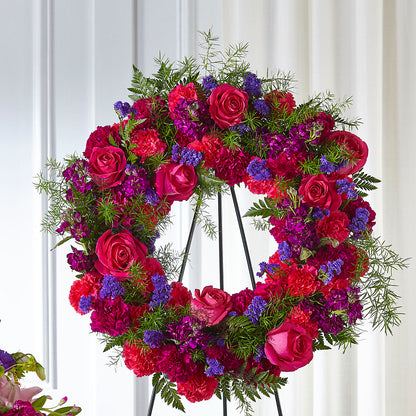 Calming Colors Wreath –  Unique Flowers And Wedding, Miami FL