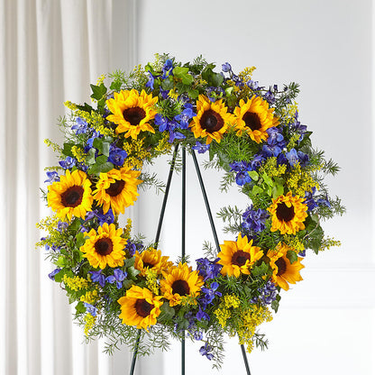 Bright Rays Wreath –  Unique Flowers And Wedding, Miami FL