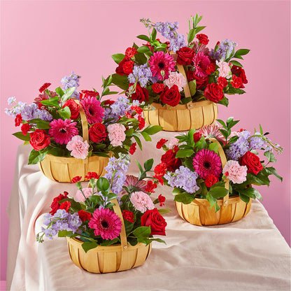 Pink Picnic Basket –  Unique Flowers And Wedding, Miami FL