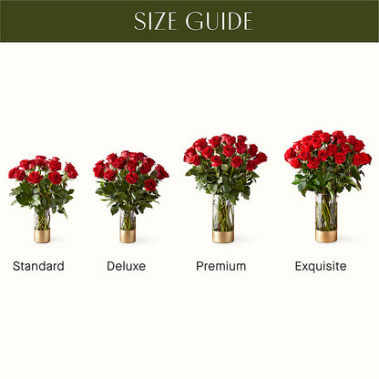 Classic Love Red Rose Bouquet –  Unique Flowers And Wedding, Miami FL