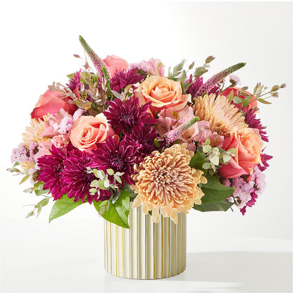 Berry Cobbler Bouquet with Ivory Vase –  Unique Flowers And Wedding, Miami FL