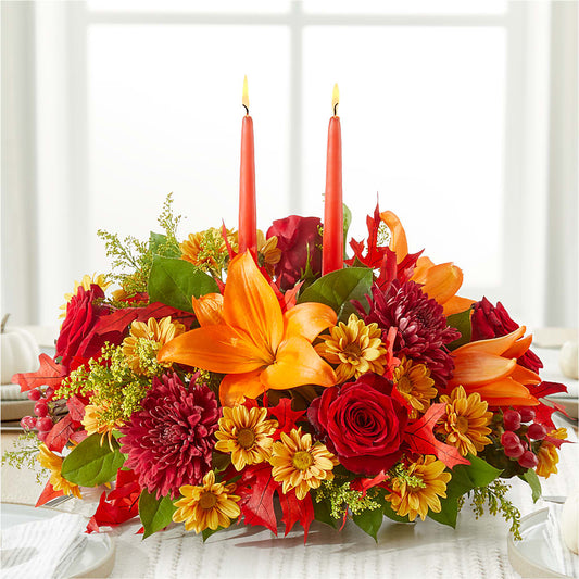 Autumn's Embrace Centerpiece –  Unique Flowers And Wedding, Miami FL