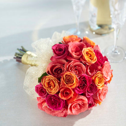 Sweet Roses Bouquet –  Unique Flowers And Wedding, Miami FL