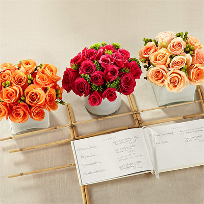 Dawn Rose Centerpiece –  Unique Flowers And Wedding, Miami FL