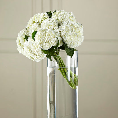 White Hydrangea Hand-Tied Bouquet –  Unique Flowers And Wedding, Miami FL
