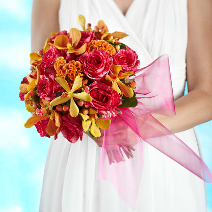 Brilliant Shades of Love Bouquet –  Unique Flowers And Wedding, Miami FL